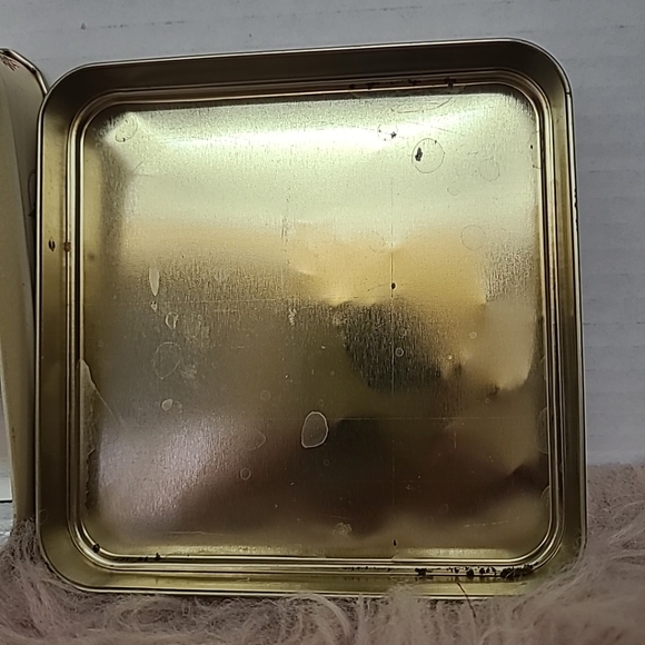 Vintage Metal Tin Horse Drawn Christmas Sleigh Petits Fours Made in USA - Picture 9 of 12